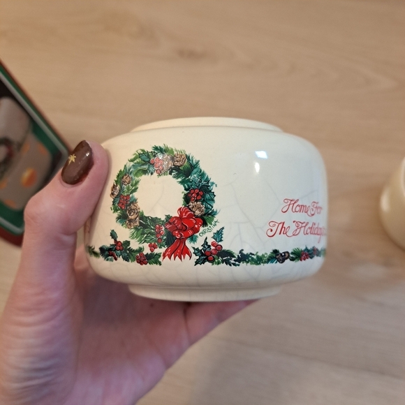 Vintage 1989 Polpourri Press Holidays Christmas Ceramic Candle Scent Melter - Picture 11 of 11